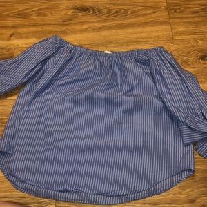 Tie Sleeve Off The Shoulder Top